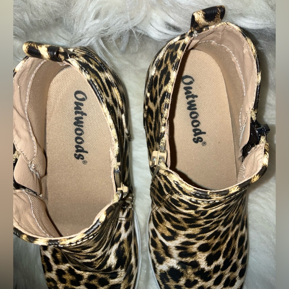 Cheetah High Top Sneaker with Inside Wedge - Picture 4 of 6